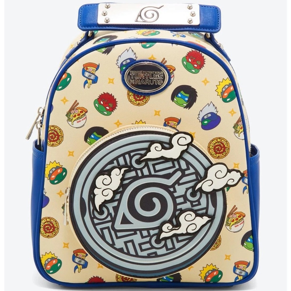 Naruto x teenage mutant ninja turtles mini Backpack new